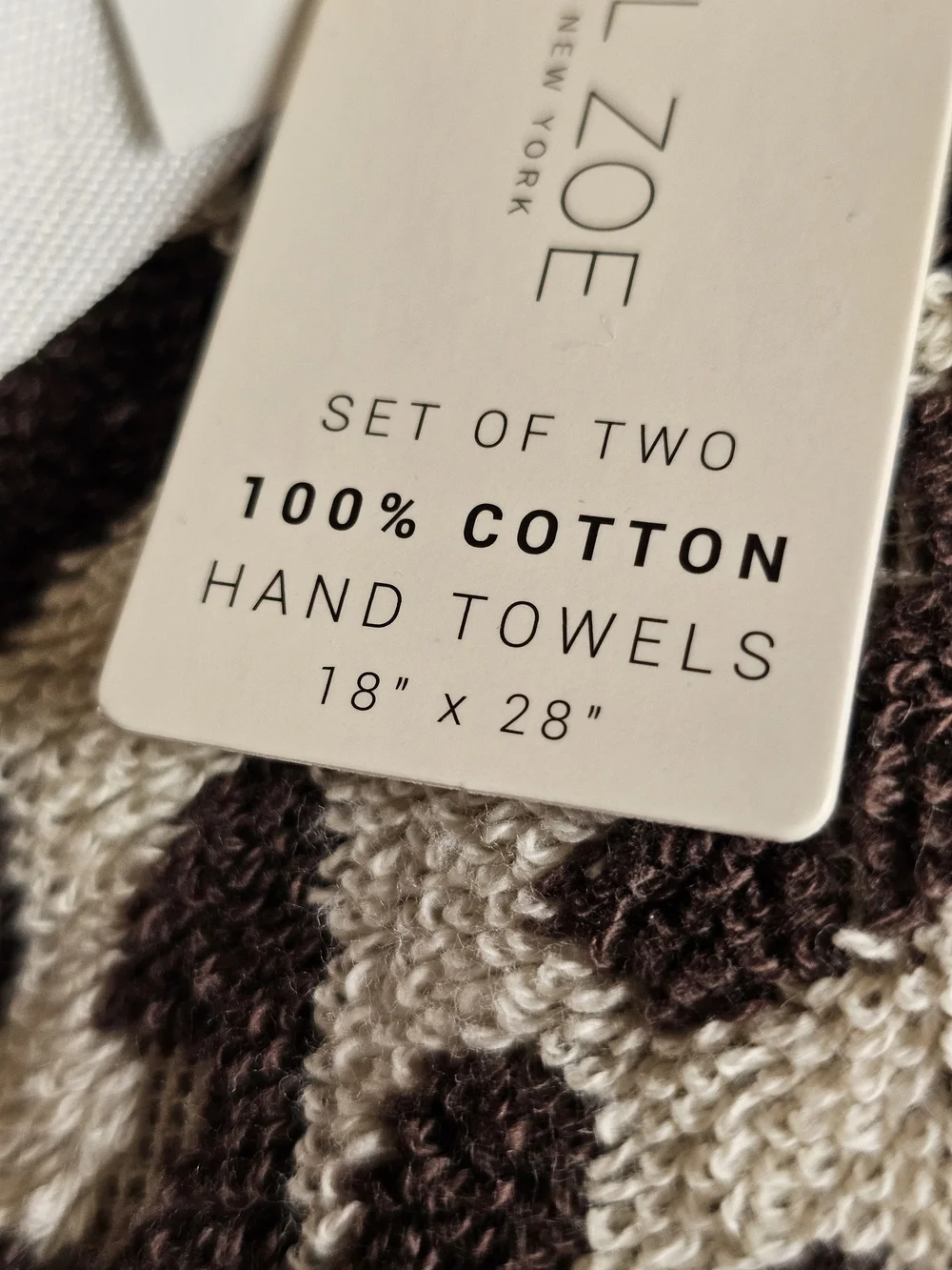 Leopard Print Bath Towel Set - Cream and Brown Set Of 8 Animal Print Rachel Zoe